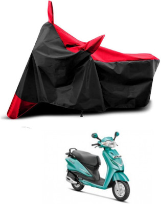 KEDIT Two Wheeler Cover for Hero(Duet, Red, Black)