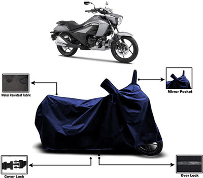Amexride Two Wheeler Cover for Suzuki(Intruder, Blue)