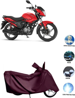 Mdstar Waterproof Two Wheeler Cover for Hero(Glamour i3s, Maroon)