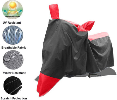 smwzxyu Waterproof Two Wheeler Cover for Royal Enfield(Black, Red)