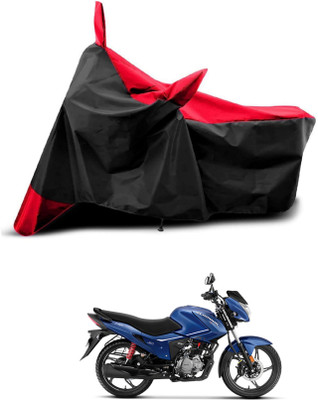AASHTIK MART Two Wheeler Cover for Universal For Bike(Glamour i3s, Red, Black)