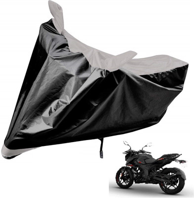 Auto Hub Two Wheeler Cover for Bajaj(Pulsar NS 160, Silver)