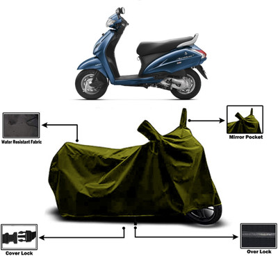 Amexride Two Wheeler Cover for Honda(Activa 3G, Green)