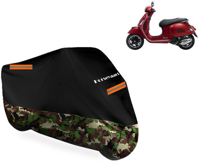 Horseyaart Waterproof Two Wheeler Cover for Vespa(GTS 300 BS6, Multicolor)