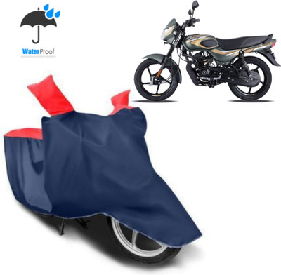 AIKOZIYA Waterproof Two Wheeler Cover for Bajaj(CT110, Blue, Red)