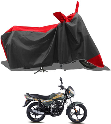 KEDIT Two Wheeler Cover for Bajaj(Red, Black)