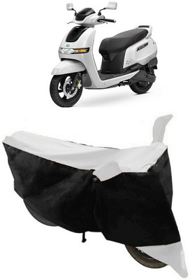 ABORDABLE Two Wheeler Cover for TVS(iQube Electric, Black, White)