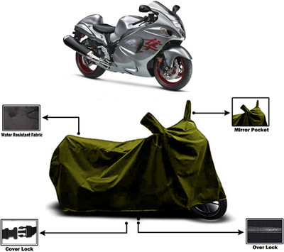 Amexride Two Wheeler Cover for Suzuki(GSX R1300 Hayabusa, Green)