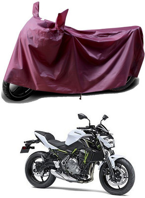 THE REAL ARV Waterproof Two Wheeler Cover for Kawasaki(Z650 BS6, Maroon)