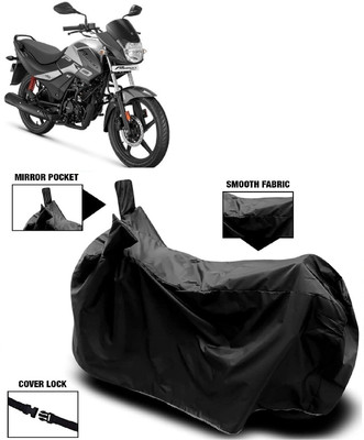 MMSSTAR Waterproof Two Wheeler Cover for Hero(Passion Plus, Black)