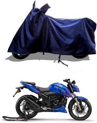 AASHTIK MART Two Wheeler Cover for TVS(Apache RTR 180, Blue)