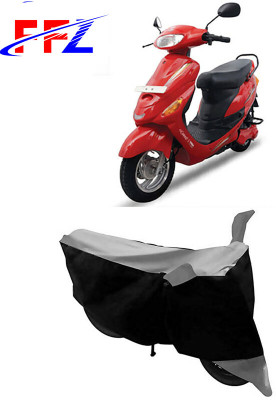 FFZ Waterproof Two Wheeler Cover for Hero Electric(E Sprint, Black, Grey)