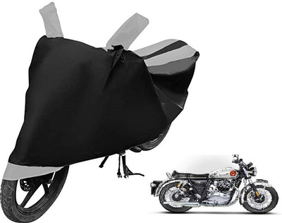 Auto Hub Two Wheeler Cover for Royal Enfield(Continental GT 650, Silver)