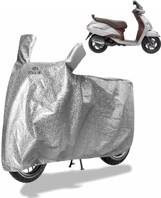 eNew Waterproof Two Wheeler Cover for Universal For Bike(Scooty, Silver)