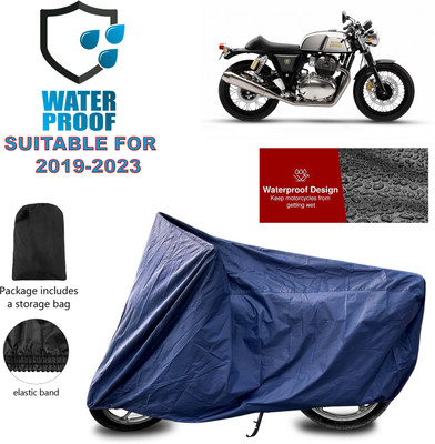PAGORA Waterproof Two Wheeler Cover for Royal Enfield(Continental GT 650, Blue)