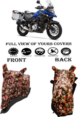 Amexride Two Wheeler Cover for Suzuki(V-Strom 650 XT, Multicolor)