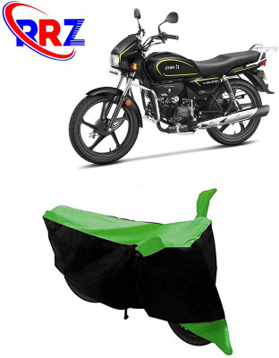 RRZ Waterproof Two Wheeler Cover for Hero(MotoCorp Splendor Plus, Black, Green)