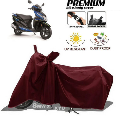 smwzxyu Waterproof Two Wheeler Cover for Honda(Dio, Maroon)