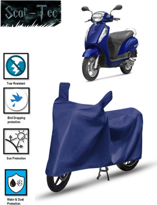 SCOR-TEC Waterproof Two Wheeler Cover for Suzuki(Access 125, Blue)