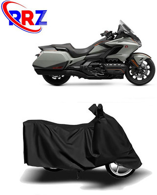 RRZ Waterproof Two Wheeler Cover for Honda(Gold Wing, Black)