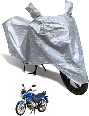 Euro Care Waterproof Two Wheeler Cover for Bajaj(Discover 150 f, Silver)
