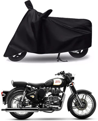 KEDIT Two Wheeler Cover for Royal Enfield(Bullet 350, Black)