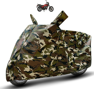 MOCKHE Waterproof Two Wheeler Cover for Bajaj(Avenger 180 Street, Brown)