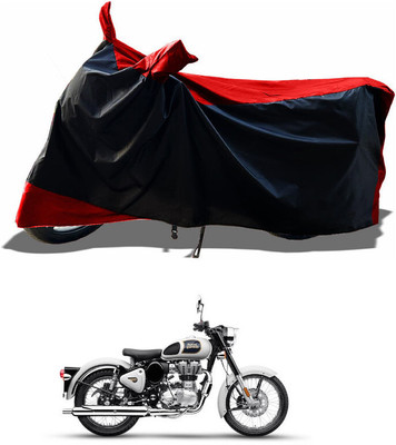 DeepShakshi AUTOMOTIVE Waterproof Two Wheeler Cover for Royal Enfield(Bullet 350 New BS6, Red)