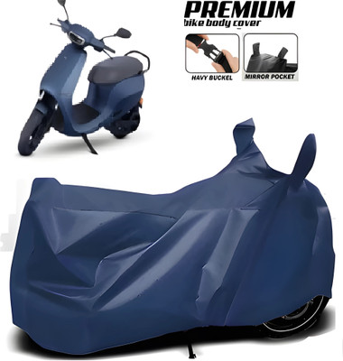 smwzxyu Waterproof Two Wheeler Cover for Ola(Electric AXLHE-20 BS6, Blue)