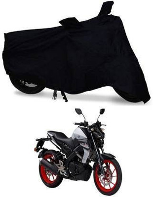 DeepShakshi AUTOMOTIVE Waterproof Two Wheeler Cover for Yamaha(MT 15 New, Black)