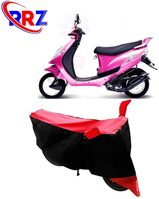 DeepShakshi AUTOMOTIVE Waterproof Two Wheeler Cover for Mahindra(Kine, Black, Red)