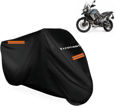 Horseyaart Waterproof Two Wheeler Cover for Triumph(Tiger 800 XCA, Black)