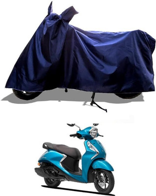 KEDIT Two Wheeler Cover for Yamaha(Fascino 125, Blue)