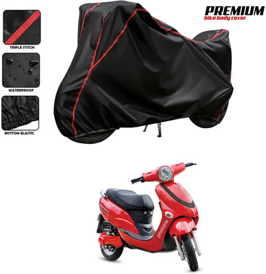 DeepShakshi AUTOMOTIVE Two Wheeler Cover for Hero(Electric Photon BS6, Black, Red)