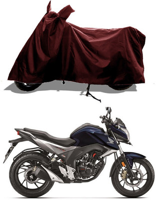 GROFATIK Two Wheeler Cover for Honda(CB Hornet 160R, Maroon)