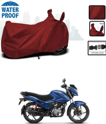 RAQTRO Waterproof Two Wheeler Cover for Hero Electric(New Glamour BS6, Maroon)