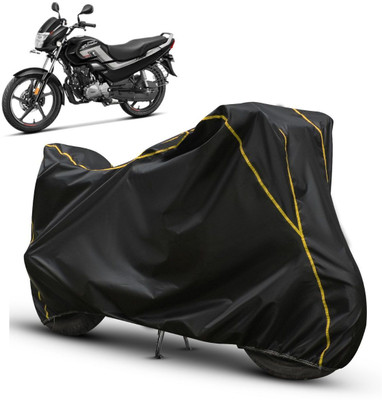 OliverX Waterproof Two Wheeler Cover for Hero(Super Splendor, Black, Yellow)