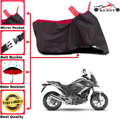 AASHTIK MART Two Wheeler Cover for Honda(Red, Black)