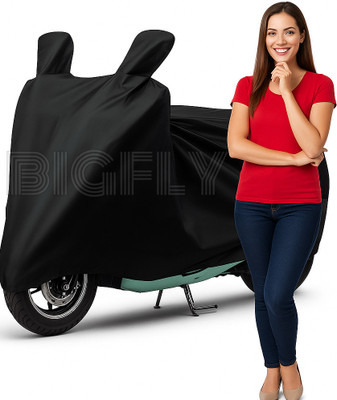 BigFly Waterproof Two Wheeler Cover for Vespa(E Sprint, Black)