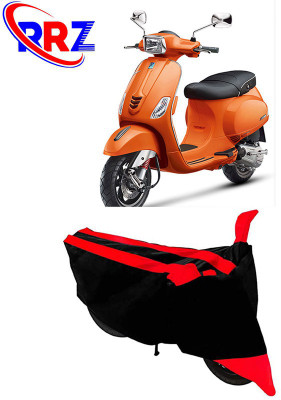 RRZ Waterproof Two Wheeler Cover for Vespa(Vespa SXL 125, Black, Red)