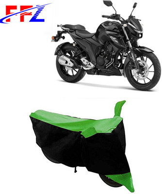 FFZ Two Wheeler Cover for Yamaha(FZ25, Black, Green)