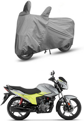 MMSSTAR Waterproof Two Wheeler Cover for Hero(Glamour, Grey)