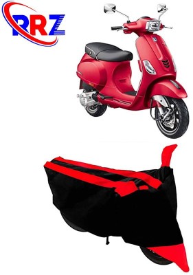 RRZ Waterproof Two Wheeler Cover for Vespa(Vespa SXL 150, Black, Red)