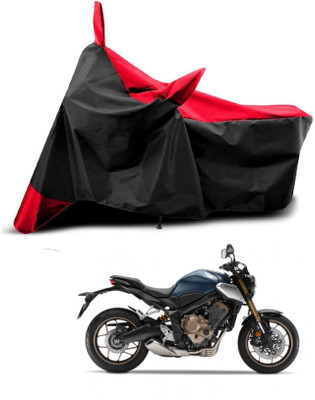 KEDIT Two Wheeler Cover for Honda(CBR 650F, Red, Black)