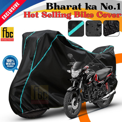 FBC Waterproof Two Wheeler Cover for Honda(SP125, Black)
