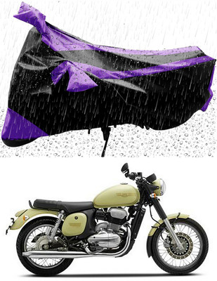 Mdstar Waterproof Two Wheeler Cover for JAWA(42, Purple, Black)