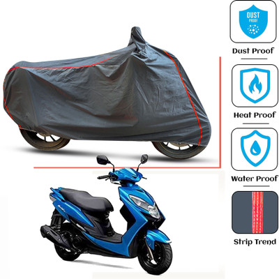 FAMEXON Waterproof Two Wheeler Cover for Suzuki(Burgman Street, Grey)