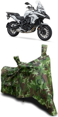ATBROTHERS Waterproof Two Wheeler Cover for Benelli(TRK 502, Multicolor, Green)