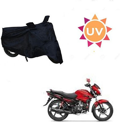MMSSTAR Waterproof Two Wheeler Cover for Hero(Glamour FI, Black)