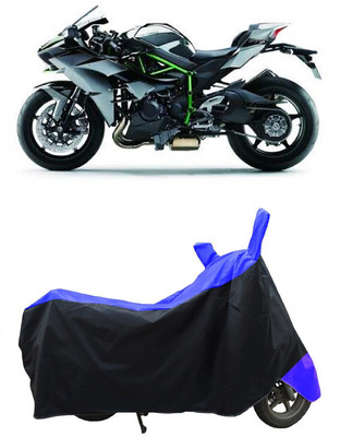 Coxtor Waterproof Two Wheeler Cover for Kawasaki(Ninja H2R, Blue)